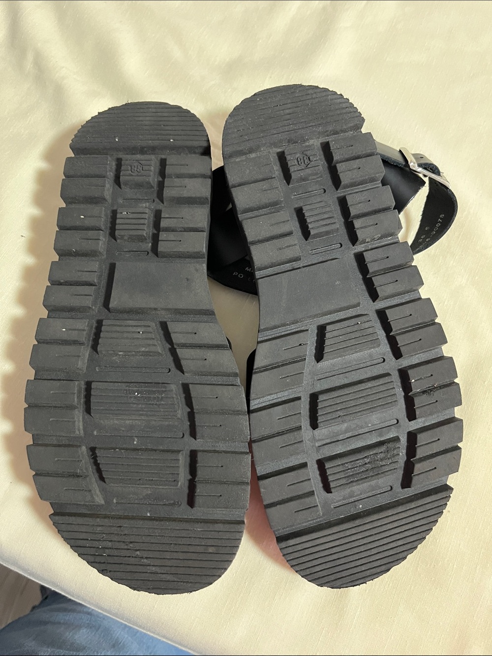 Office Black Strappy Sandals for Women - Picture 2 of 6